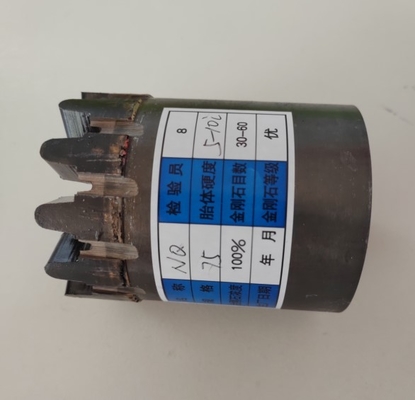 Cavo che svuota il pezzo di centro impregnato 75mm di Nq per il campionamento duro della roccia del granito
