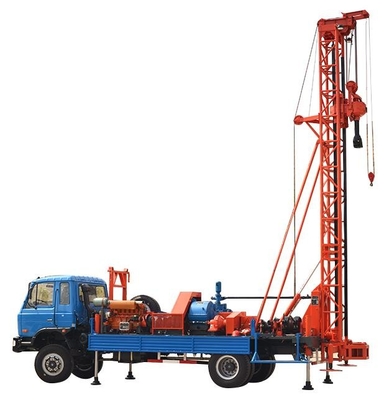 400m piccolo impianto di perforazione per pozzi d'acqua a ruote fuoristrada Borewell circolazione inversa