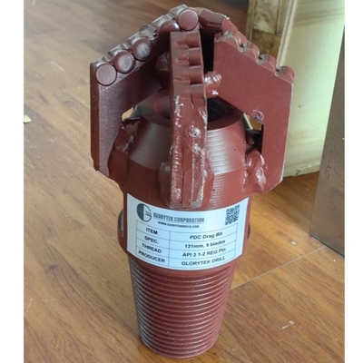 5 1/8 131 mm di diametro Pdc Rock Drill Bit 5 lame