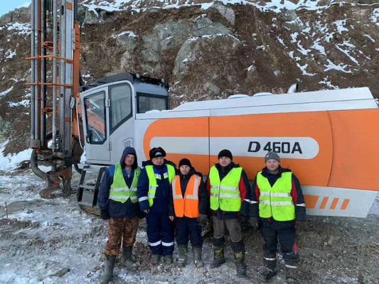 D460A Terza macchina per la trivellazione di roccia ad alta pressione con compressore d'aria