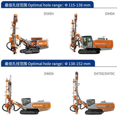 Miniera DTH integrata per trivellazioni di superficie Macchine per trivellazioni di superficie Compressore d'aria incorporato