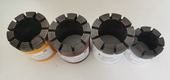 Specificità completa BQ/NQ/HQ/PQ Coring Diamond Core Bits con lunga durata per l'esplorazione mineraria