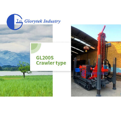 Macchine per perforazione di pozzi idraulici completi da 200 m di profondità con telaio cingolato