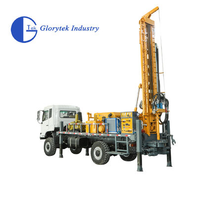 Trivella idraulica completa Dongfeng 4X4, pozzo d'acqua, perforatrice/impianto di perforazione, profondità 500m, diametro foro 105-350mm