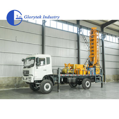 Trivella idraulica completa Dongfeng 4X4, pozzo d'acqua, perforatrice/impianto di perforazione, profondità 500m, diametro foro 105-350mm